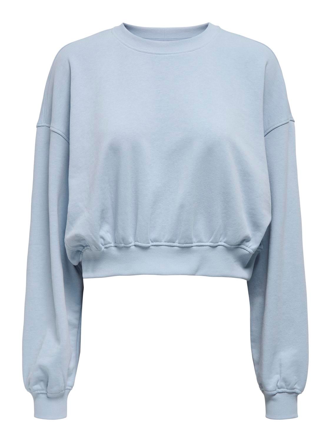 ONLBELLA L/S CROP O-NECK UB CC SWT