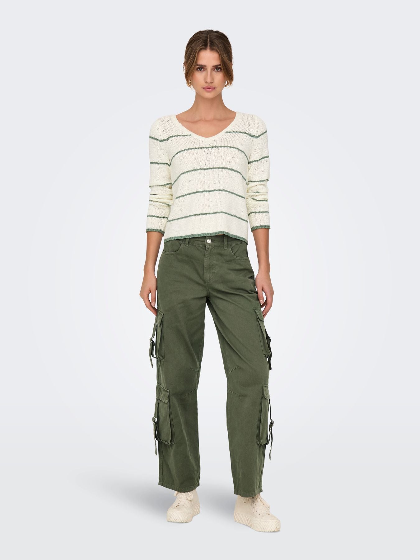 ONLGEENA L/S V-NECK KNT NOOS