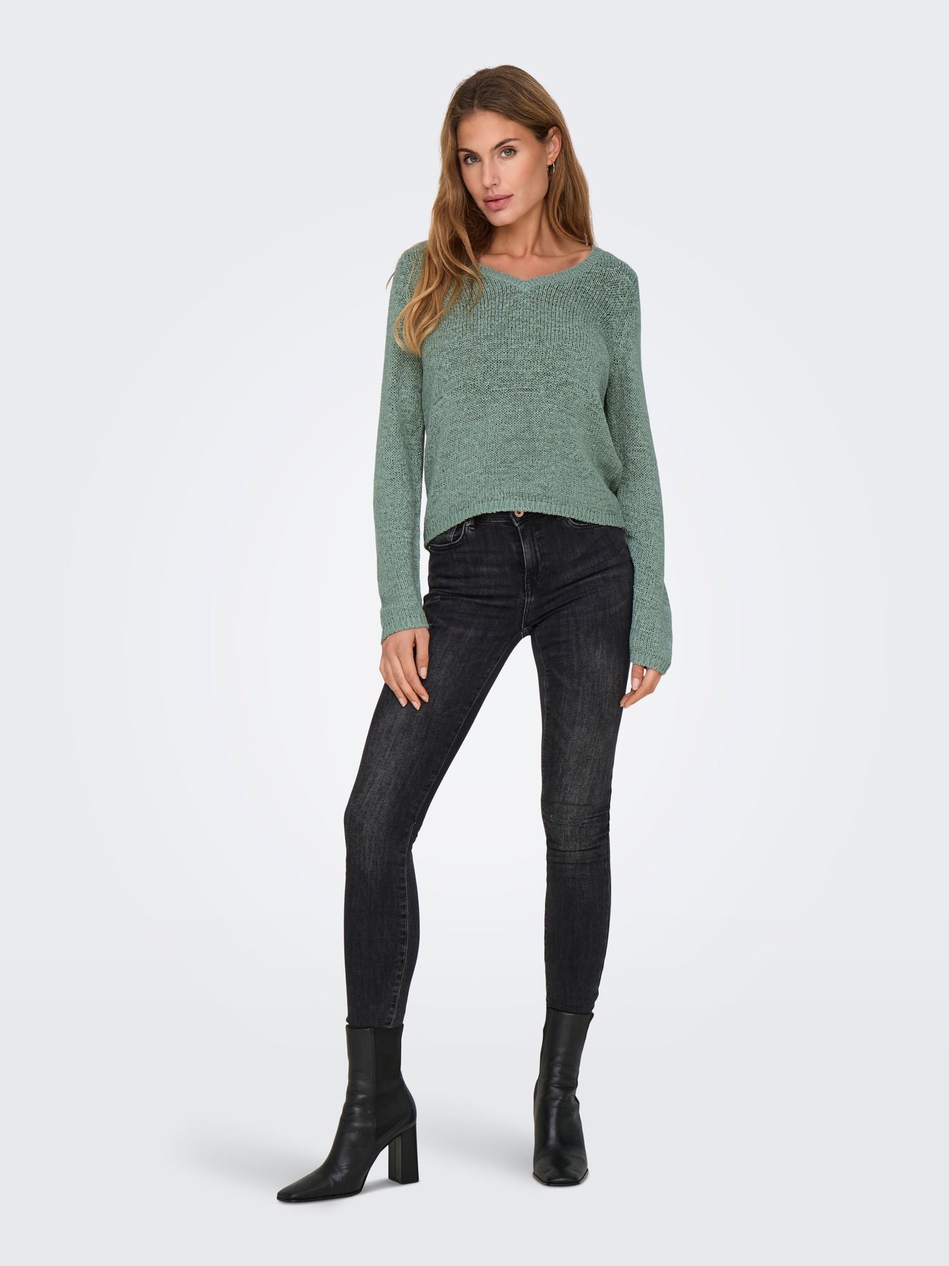 ONLGEENA L/S V-NECK KNT NOOS