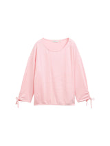 Loose Fit Langarmshirt mit Raffärmeln