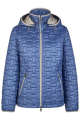 Sandwich-Steppjacke mit Kapuze