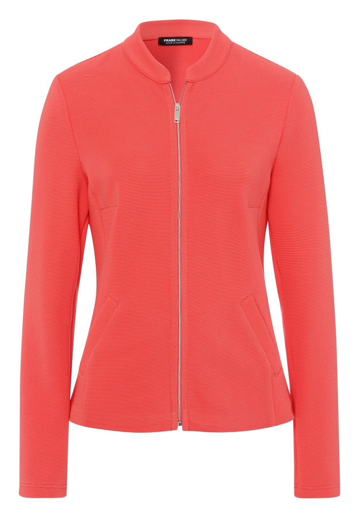 Blazerjacke NOS aus Jersey-Rippe mit Zipp