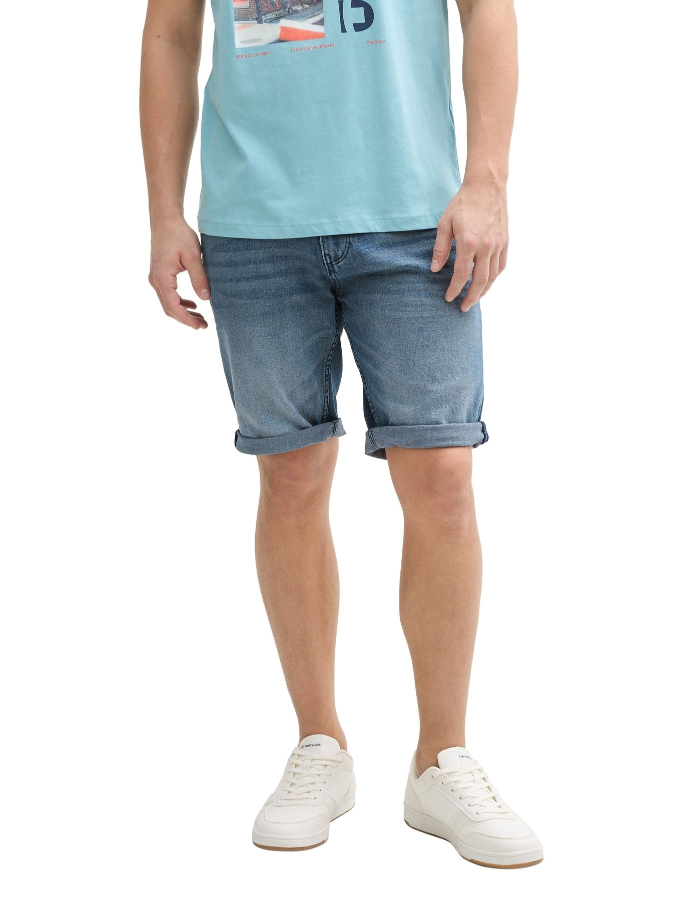 TTPIERS Slim Jeans Shorts mit Stretch