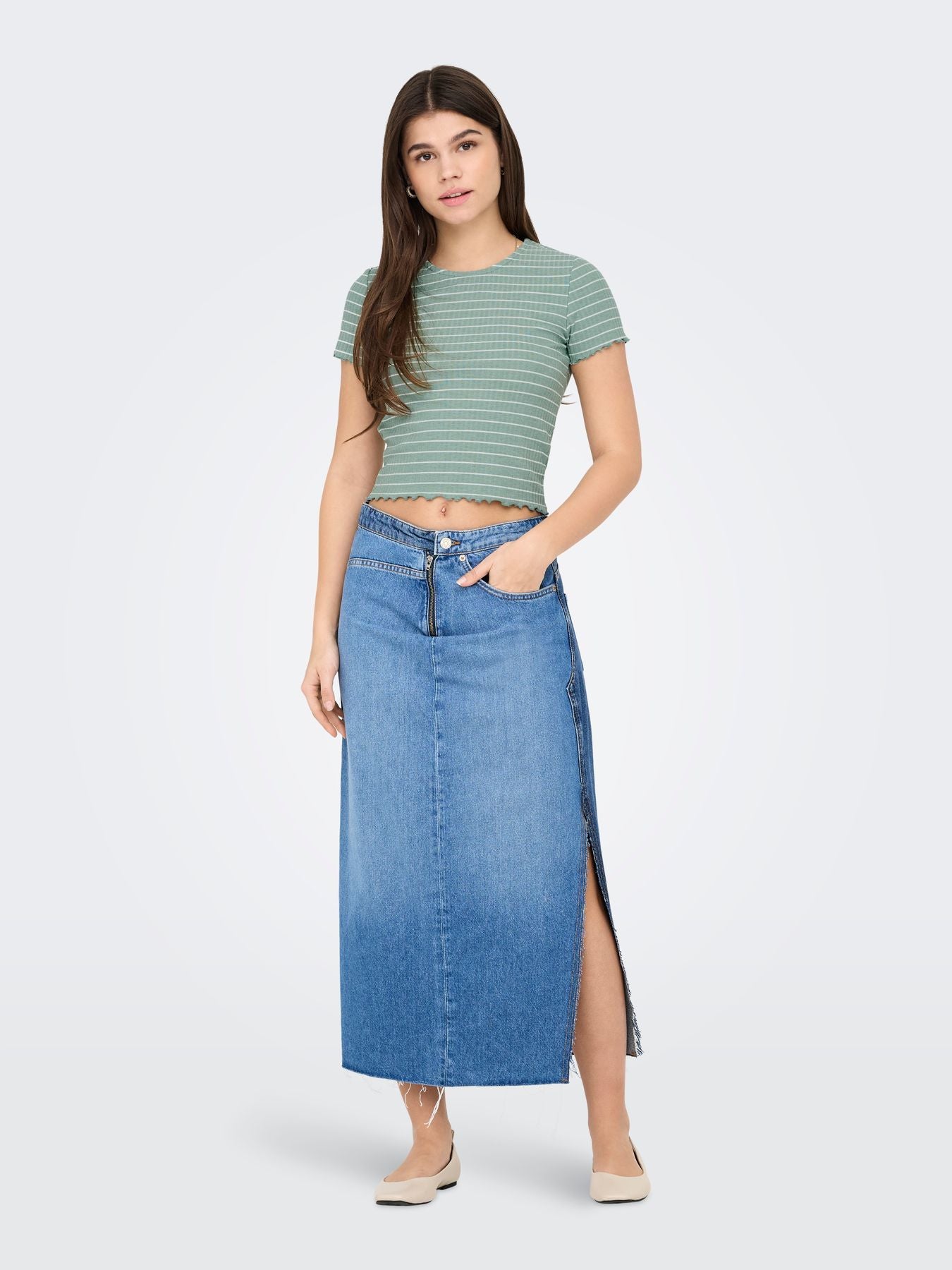 ONLEMMA STRIPE S/S TOP JRS