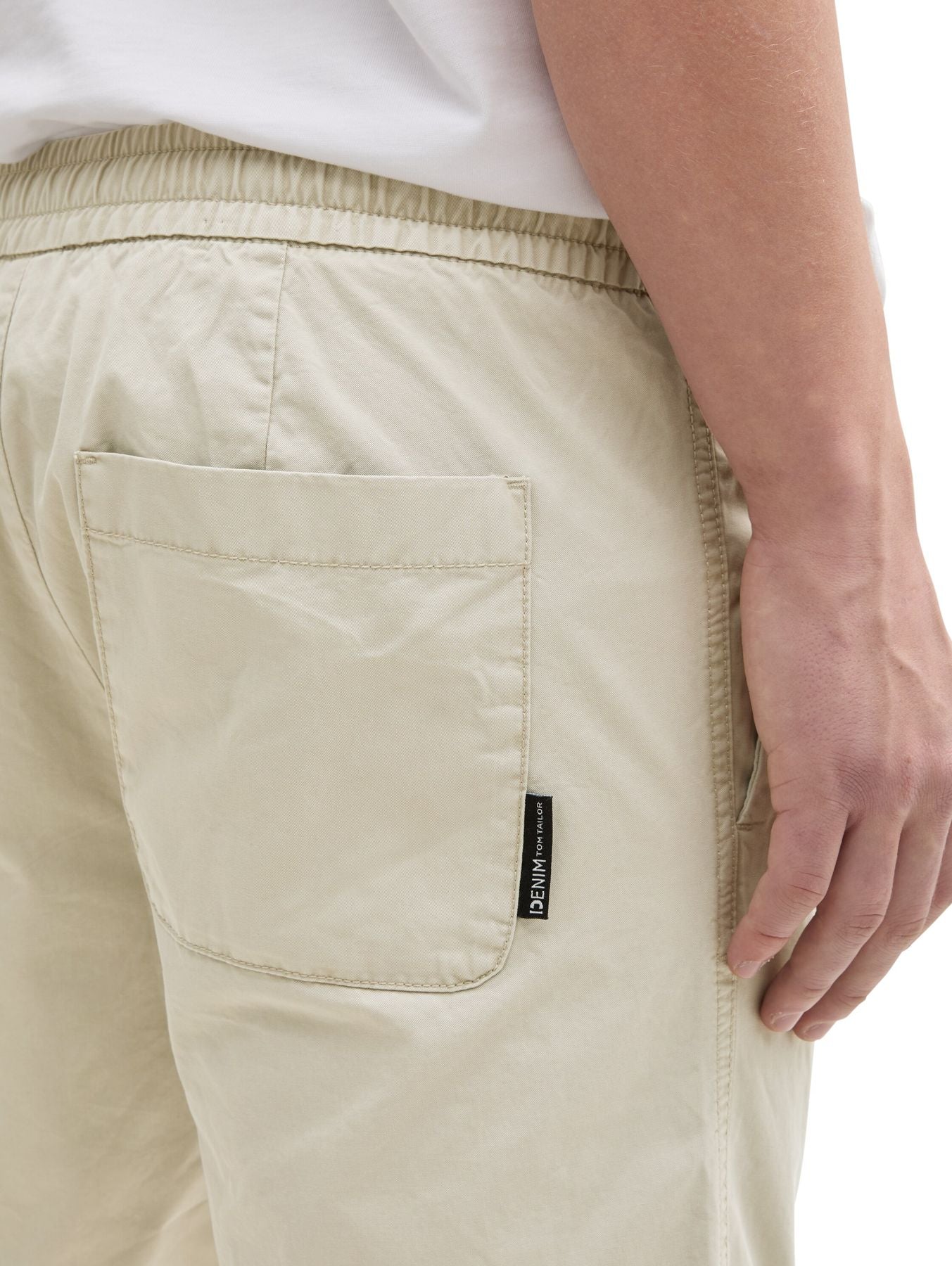 Regular Shorts mit Gummibund aus Baumwolle