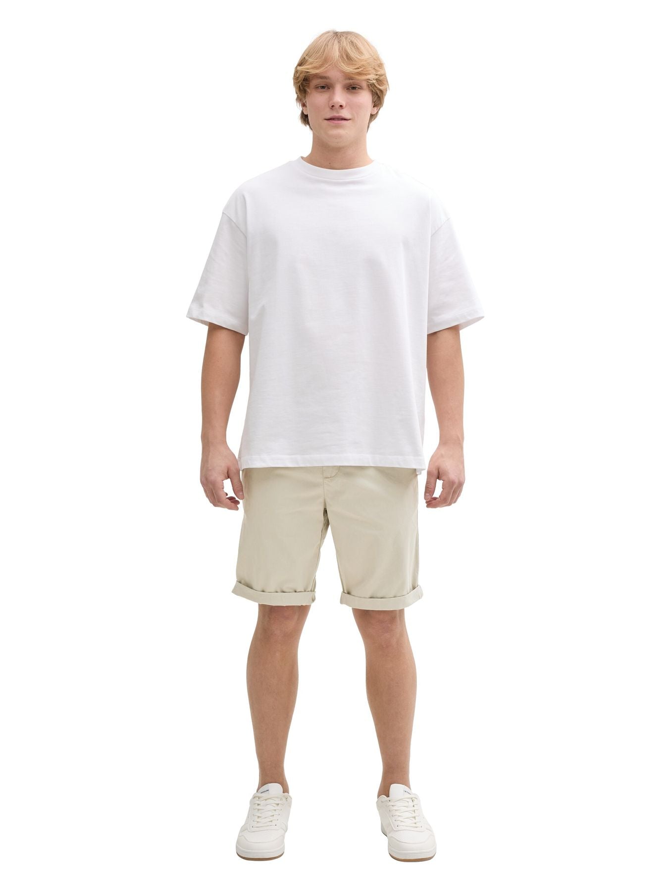 Regular Shorts mit Gummibund aus Baumwolle