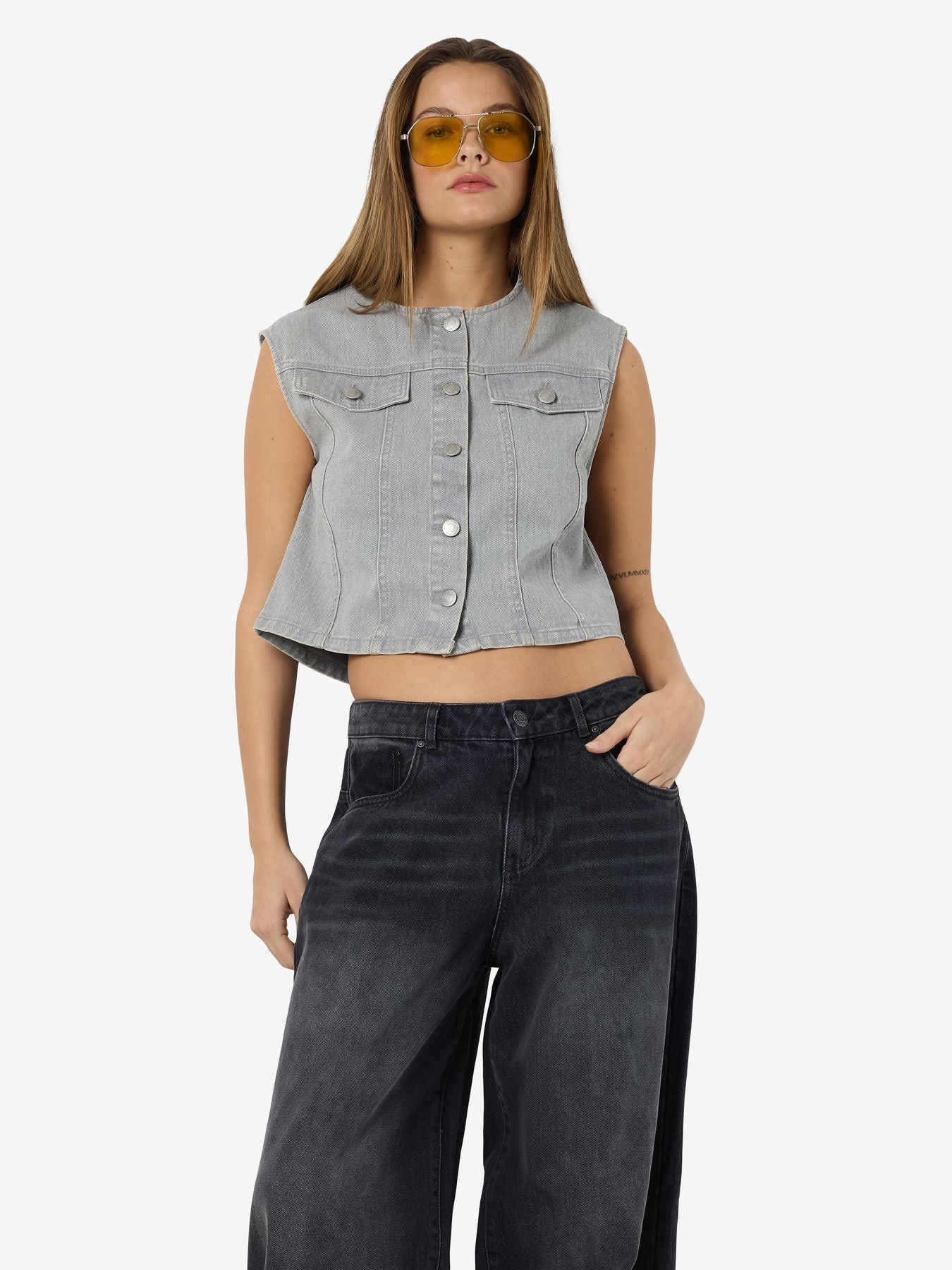NMSONYA S/L CROP VEST BS012LG
