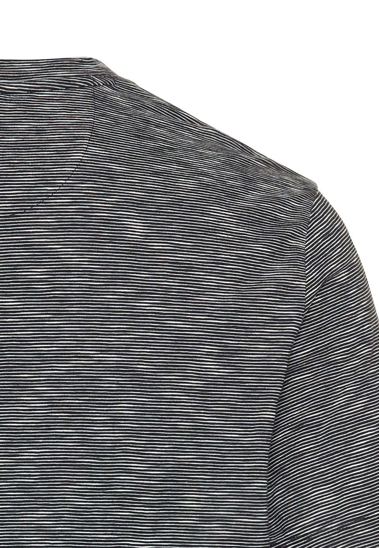 Kurzarm Henley aus reiner Baumwolle