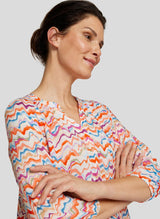Bluse mit Allover-Print