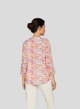 Bluse mit Allover-Print