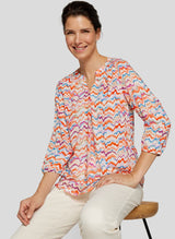 Bluse mit Allover-Print