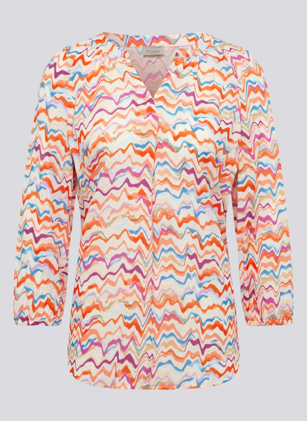 Bluse mit Allover-Print