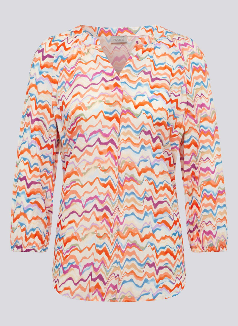 Bluse mit Allover-Print
