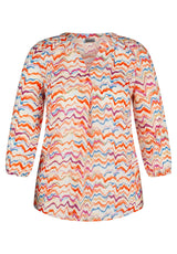 Bluse mit Allover-Print