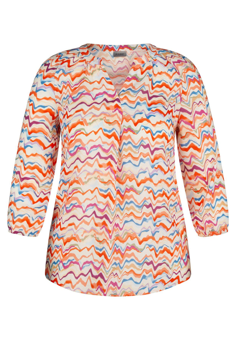 Bluse mit Allover-Print