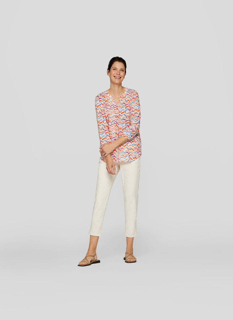 Bluse mit Allover-Print