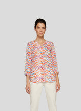 Bluse mit Allover-Print