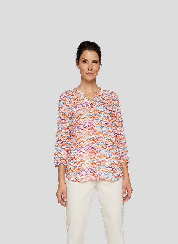 Bluse mit Allover-Print