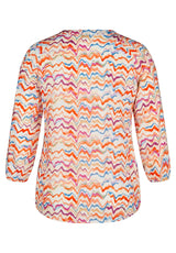 Bluse mit Allover-Print