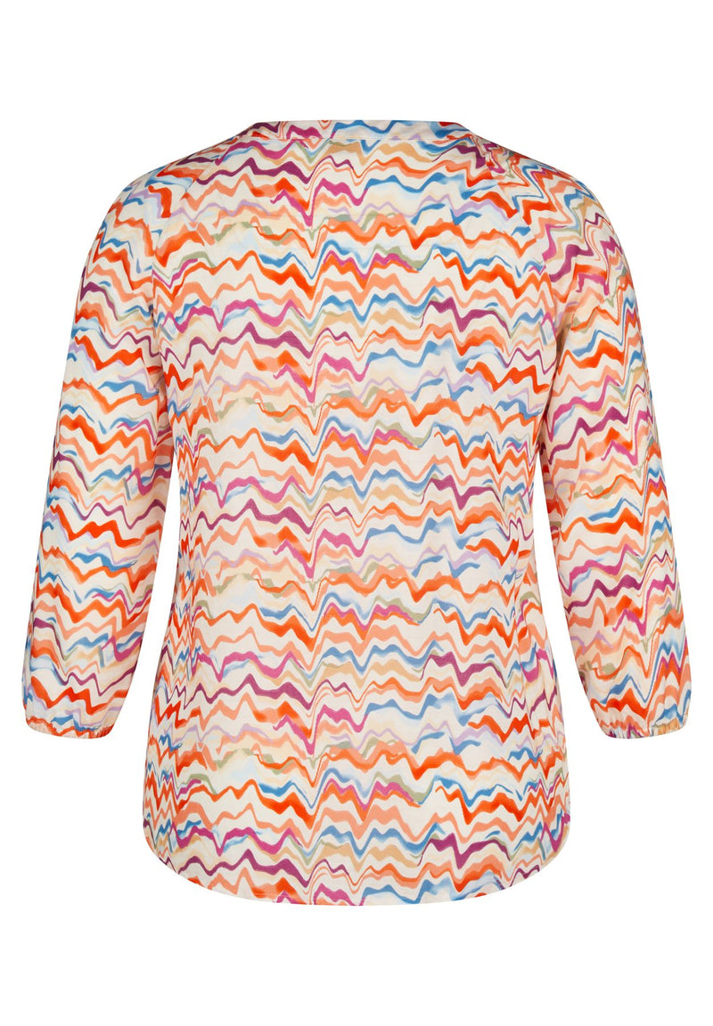 Bluse mit Allover-Print