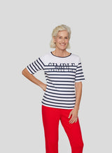 T-Shirt mit dekorativer Strassstein-Optik