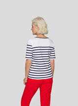 T-Shirt mit dekorativer Strassstein-Optik