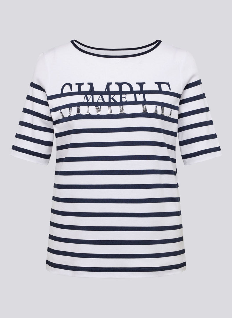 T-Shirt mit dekorativer Strassstein-Optik