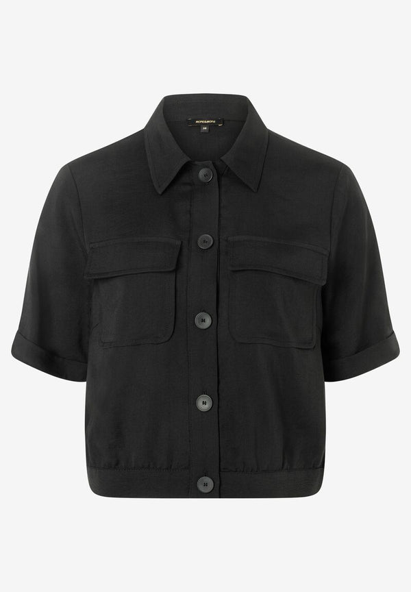 kurze Blusenjacke  schwarz  Sommer-Kollektion