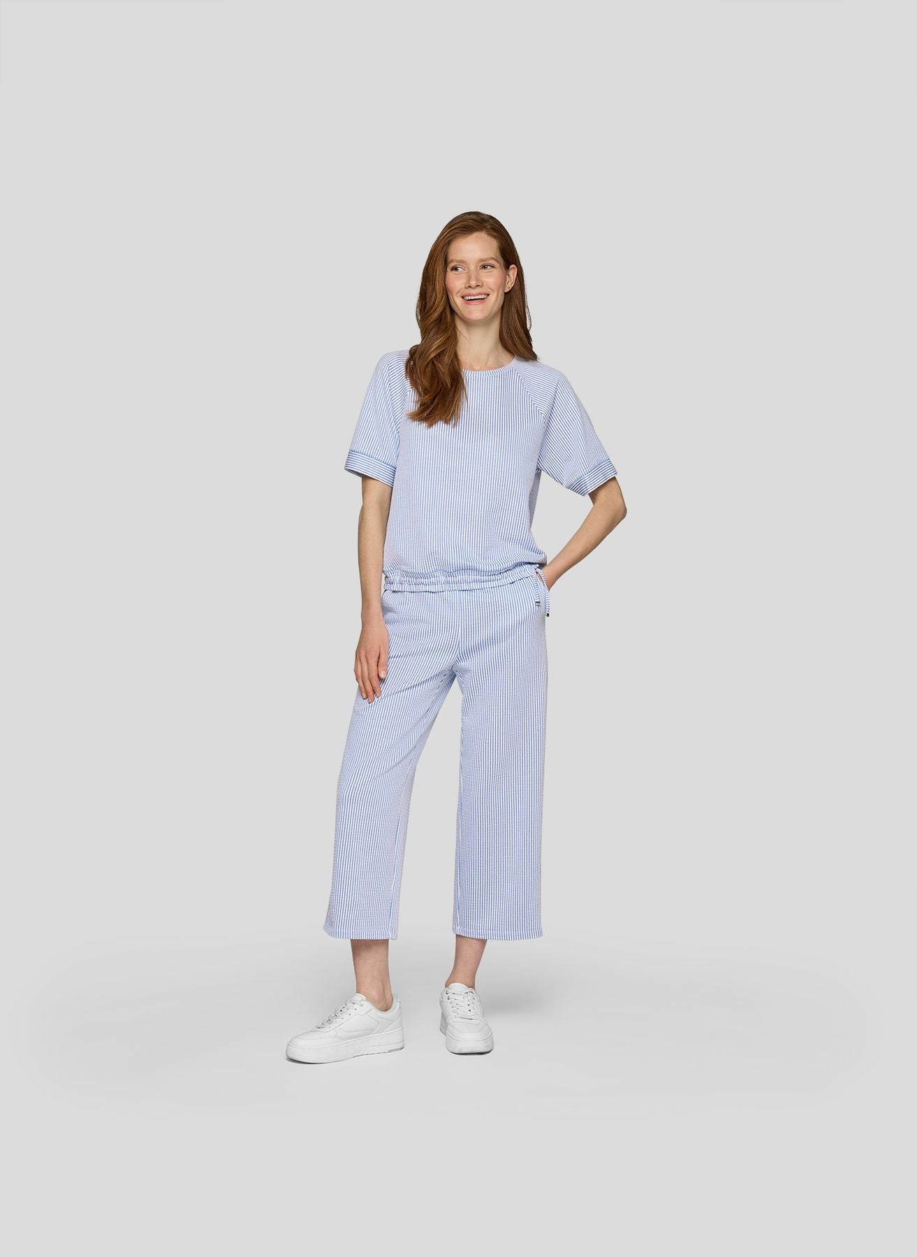 T-Shirt mit Tunnelzug am Saum