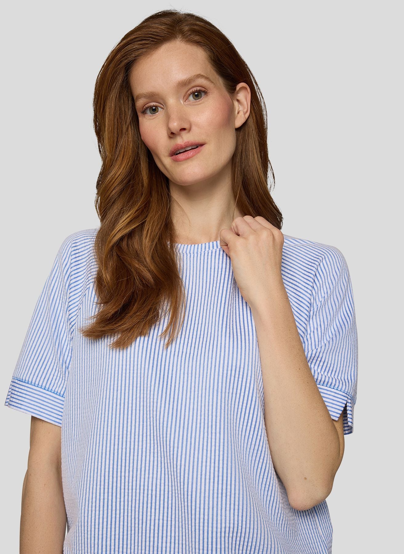 T-Shirt mit Tunnelzug am Saum