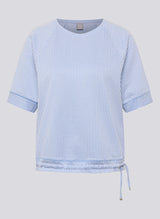 T-Shirt mit Tunnelzug am Saum