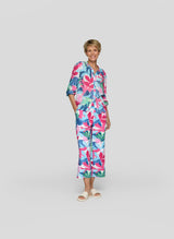 Bluse mit Blätter-Print