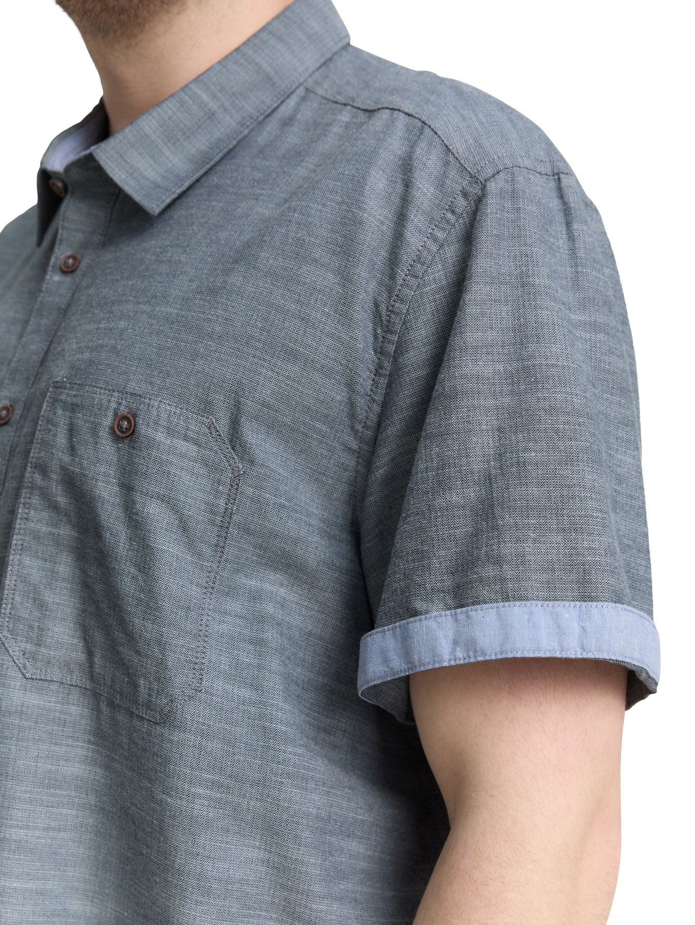 Plus Size - Kurzarmhemd mit Brusttasche