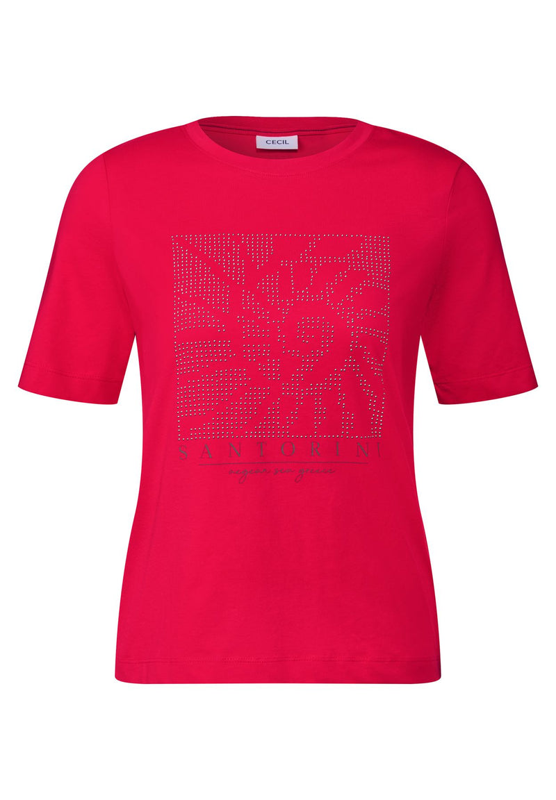 Shirt mit Schmucksteinen