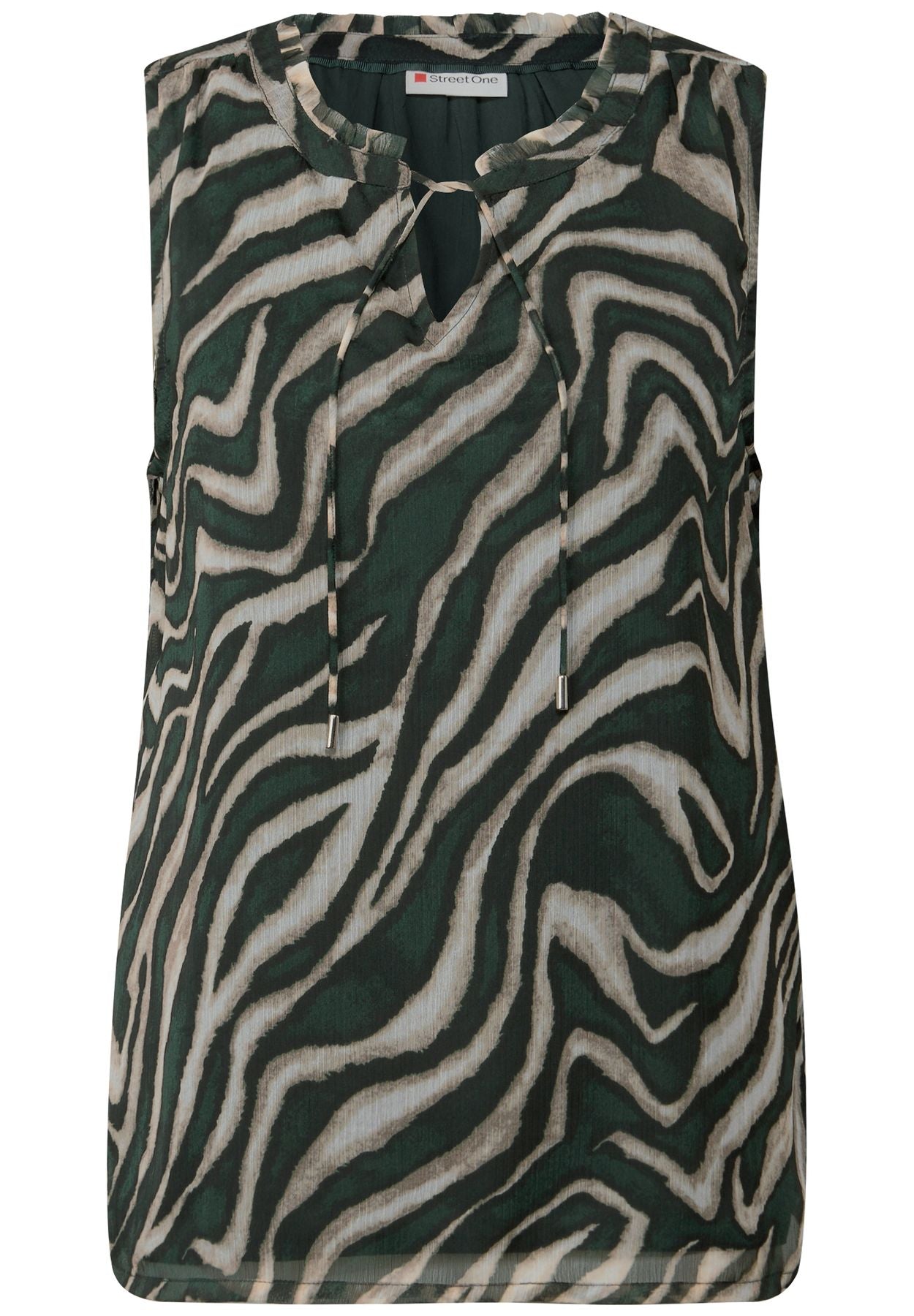 Chiffon Blusentop mit Print