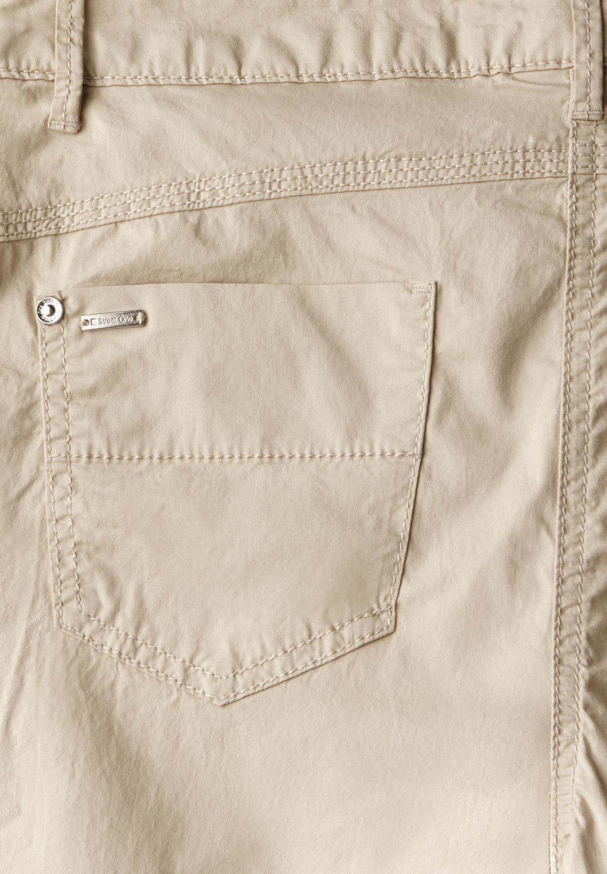 3/4 Satin Hose mit Taschen