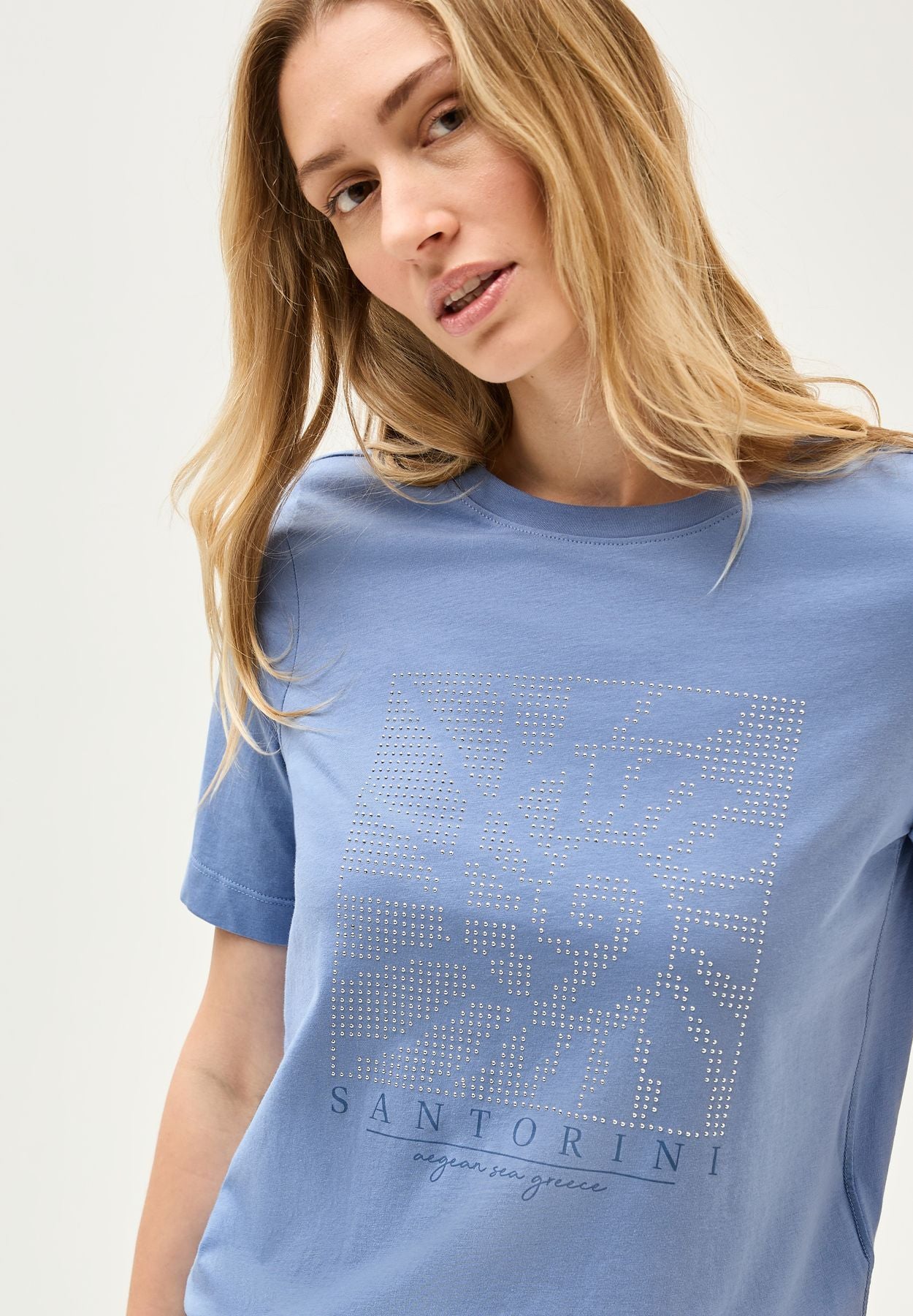 Shirt mit Schmucksteinen