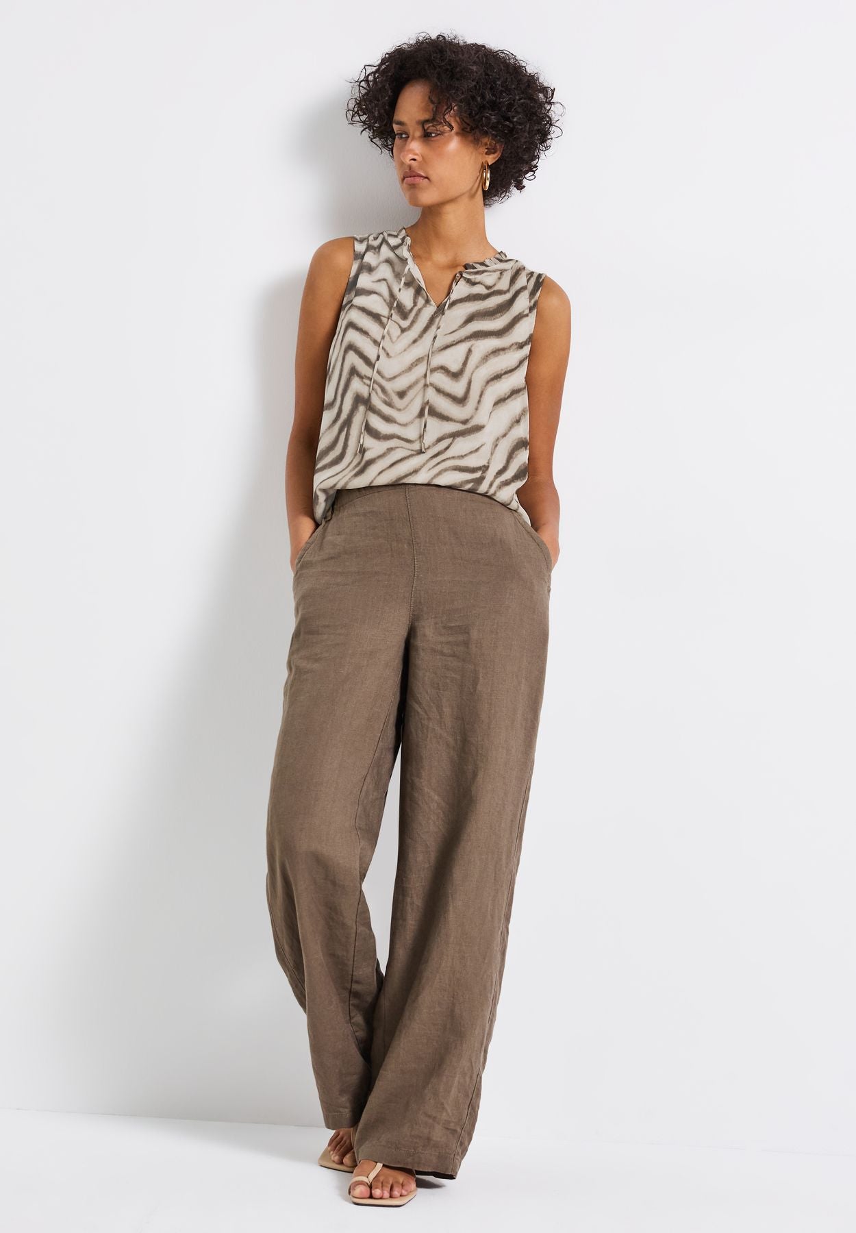 Chiffon Blusentop mit Print