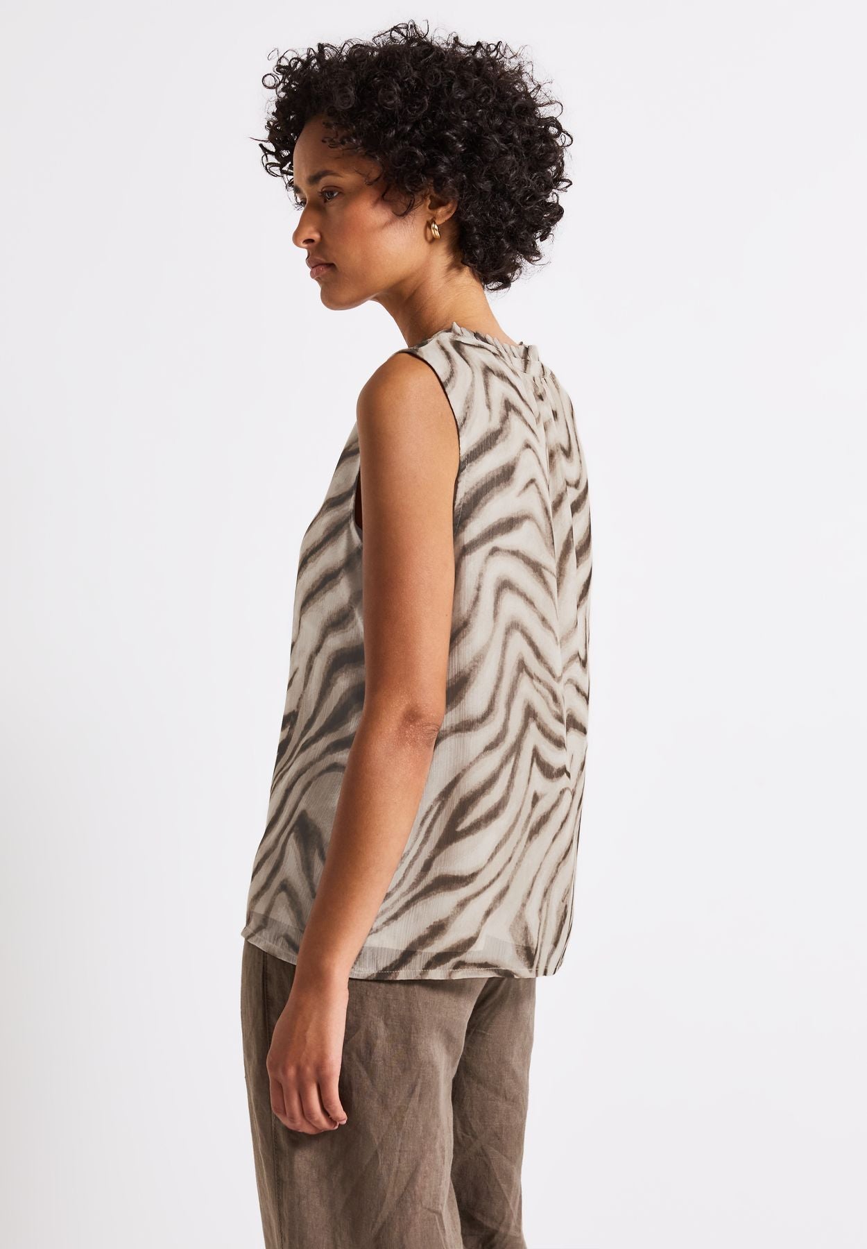 Chiffon Blusentop mit Print