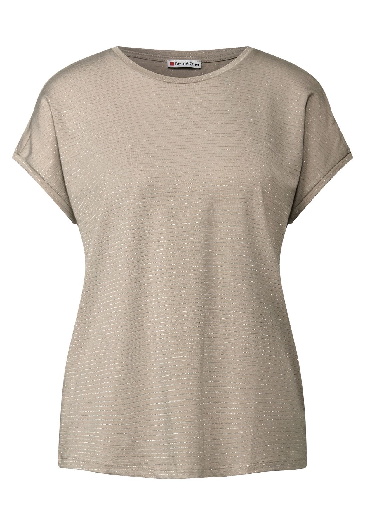 Shirt mit Glitzerstreifen