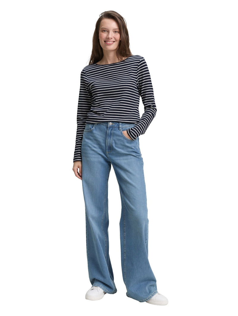Langarmshirt mit Streifenmuster