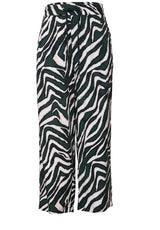 Gemusterte Wide Leg Hose