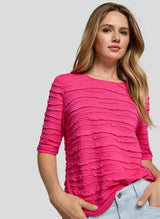 T-Shirt mit dezentem Strukturmuster