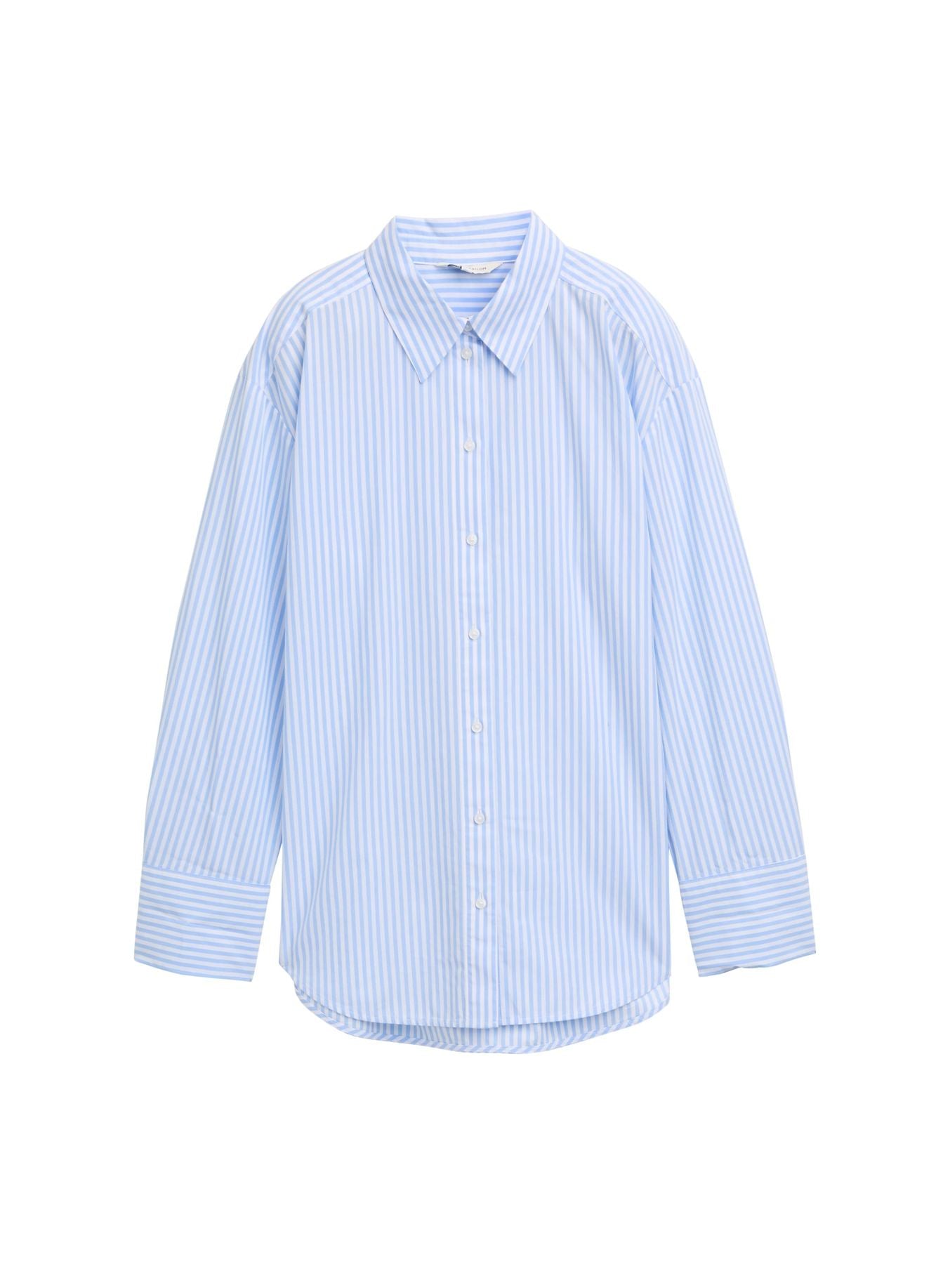 Loose Fit Popeline Hemdbluse