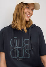 Kapuzenshirt mit Wording