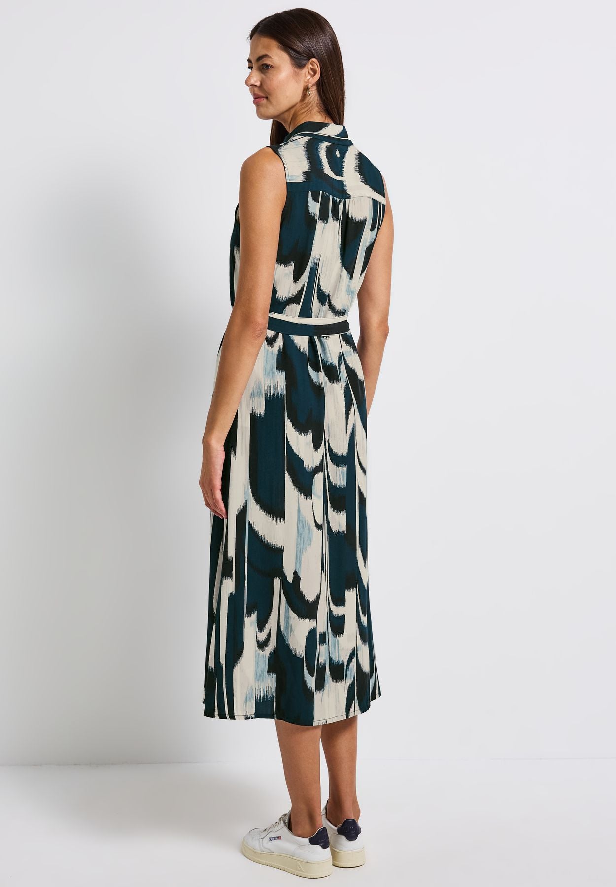 Blusenkleid mit Ikat Print