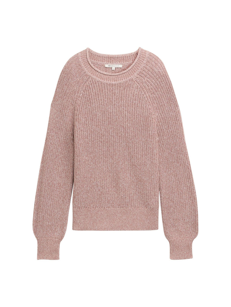 Strickpullover mit leichten Ballonärmeln