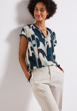 Gemustertes Blusenshirt