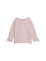 Loose Fit Langarmshirt mit Raffärmeln