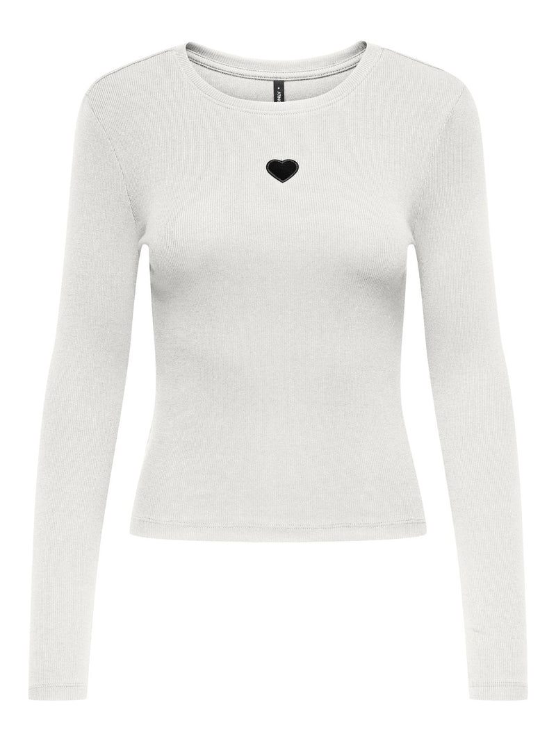 ONLCHECKIE LIFE L/S CUT OUT TOP JRS